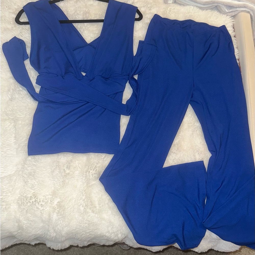 Vibrant Blue Two-Piece Set